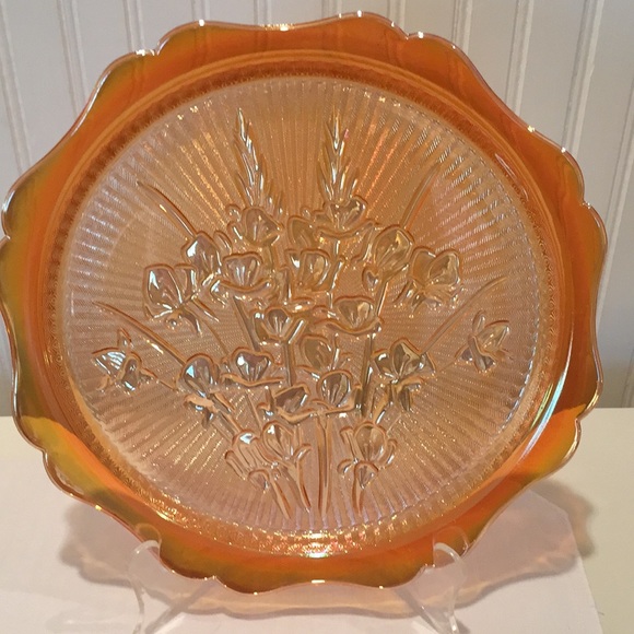Carnival Other - Vintage Carnival Glass Plate